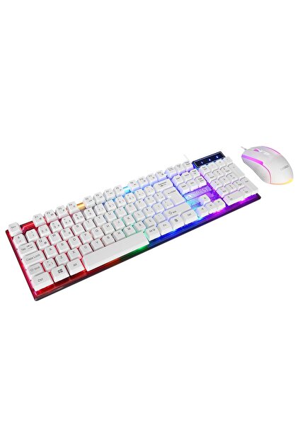Everest Klavye Mouse Set Oyuncu Gökkuşağı Aydınlatmalı KM-198