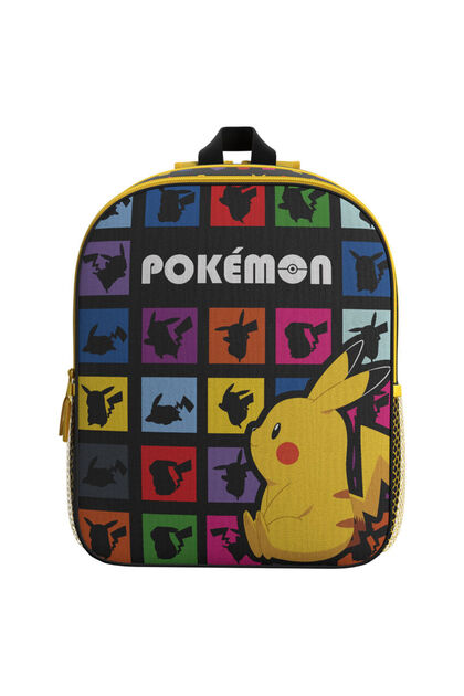 Ghiozdan, cu doua compartimente si doua buzunare laterale, 40x30x15 cm, multicolor, Pokemon