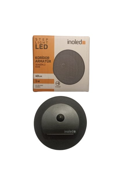 İNOLED HAREKET SENSÖRLÜ YUVARLAK KASA KORİDOR ARMATÜRÜ - GÜN IŞIĞI 3000 KELVİN - 6106