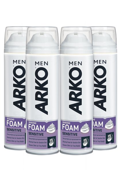 TIRAŞ KÖPÜĞÜ SENSİTİVE 200ML 4 ADET