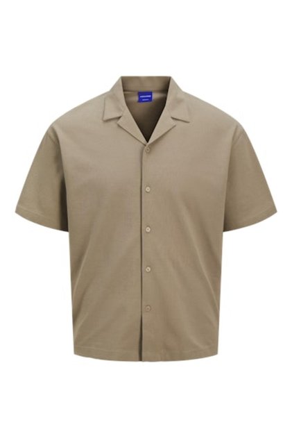 Men Regular Fit Solid Short Sleeves Casual Shirt, Silver Sage