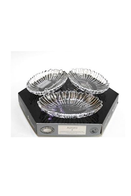 Paşabahçe 10545 Aurora Oval Çerezlik 3'lü 15x10cm - Fiyatı, Yorumları