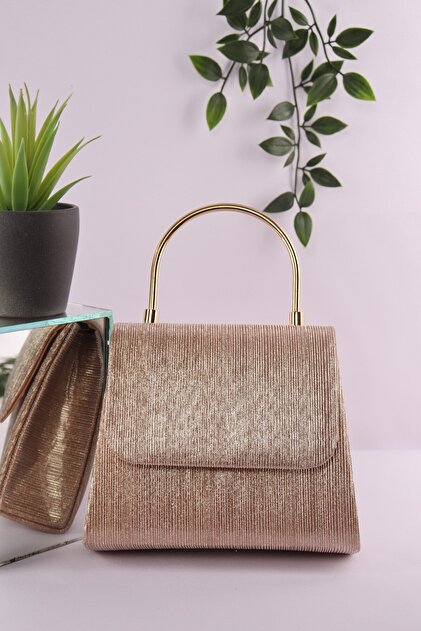 Elysara Eb0265 | Cinderella Stylish Metal Handle Evening Bag