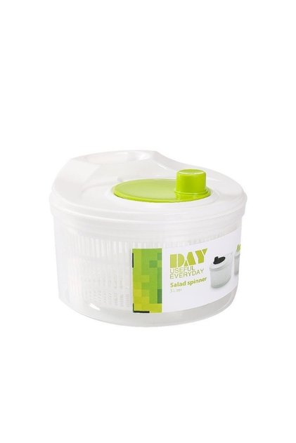 green 1Pc/Household Vegetable Salad Dehydrator Kitchen Vegetable Washing Hand-Cranked Spinner Double