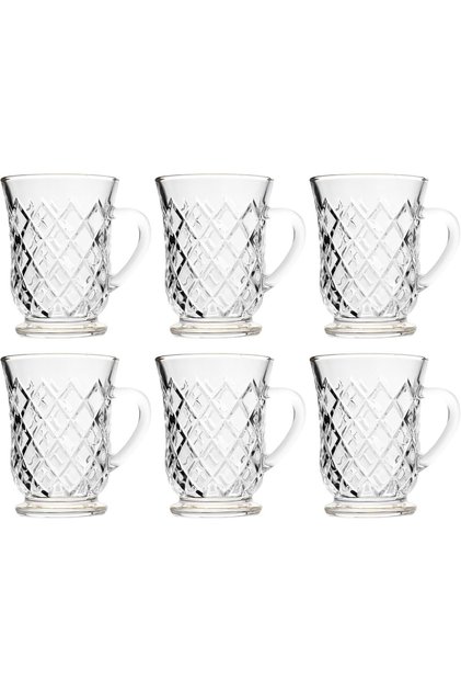Gold Zicke Glass Tea Cup Set