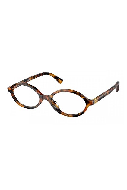 Miu Miu MİU MİU 01XV 19P1O1 50 Kadın Oval Kahverengi Mavi Işık