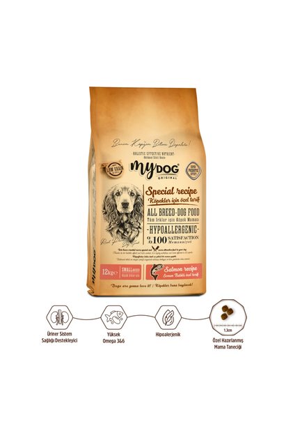 Orıgınal Az Tahıllı Somon Balıklı Küçük Irklar Için Köpek Maması 12kg