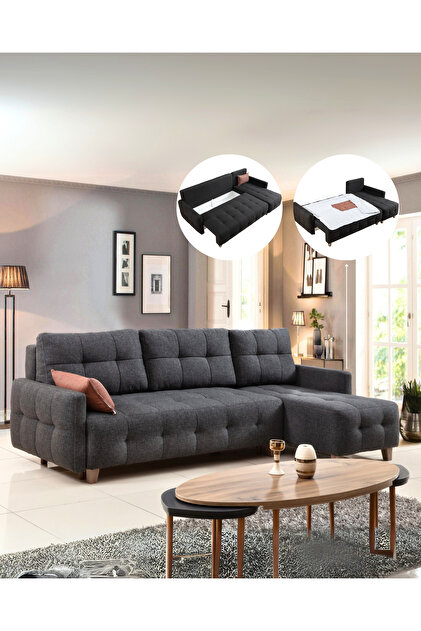 Velura Home & Living Orion Köşe Koltuk Takımı & L Koltuk (SANDIKLI