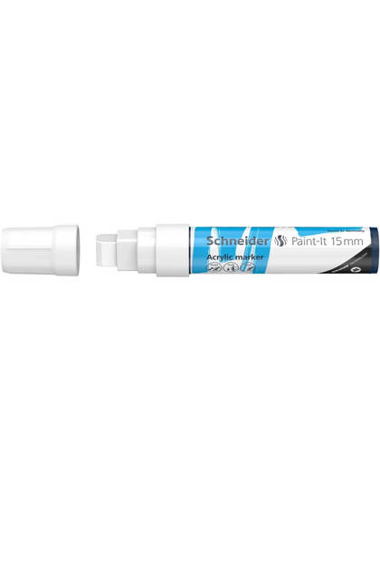 Marker cu vopsea acrilică Paint-It 330 15 mm - alb