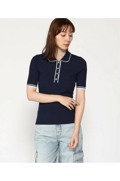THALIA POLO NECK SS SWTR Kadın Lacivert Kazak W5GR37Z3L10-G7P1