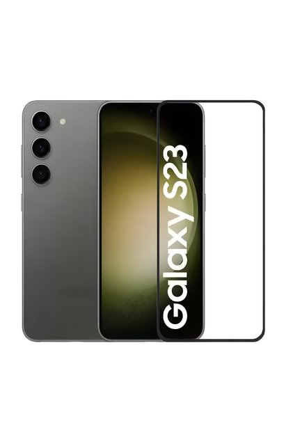 Galaxy S22/S23 Kırılmaz Cam Tam Ekran Koruyucu 150cc Antistatik Büyük Kenar 9h Temperli Koruma