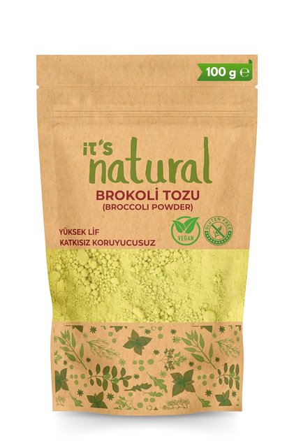Natural Brokoli Tozu Katkısız 100 G