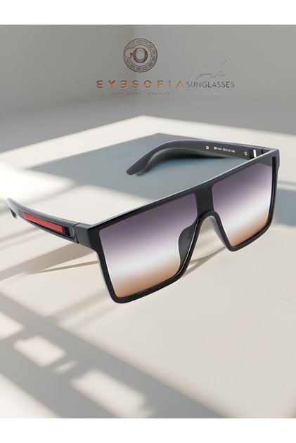 Luxury Unisex Black Gradient Sunglasses