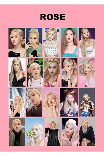 REN AKSESUAR Kpop Blackpınk Rose Fotokart 50 Adet 5×7cm - Fiyatı