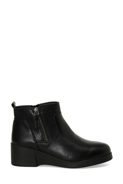 166609 .Z4Pr Women's Black Wedge Heel Boots