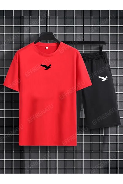 Set of T-Shirts and Shorts with Great Colors and Prints. Available in Large Sizes.