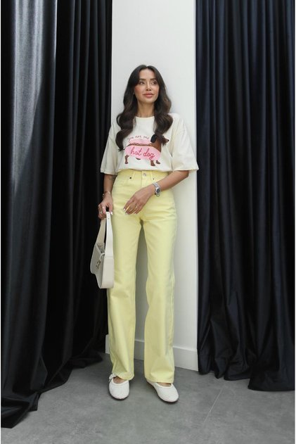 Yellow Kuzmina Straight Jean