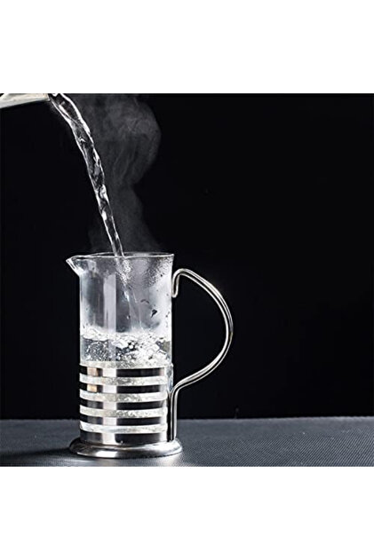 PASLANMAZ ÇELİK GÖVDELİ FRENCH PRESS KAHVE VE ÇAY DEMLEME APARATI