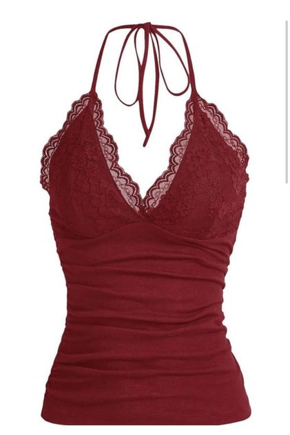 Basic Blouse with Lace-Up Straps