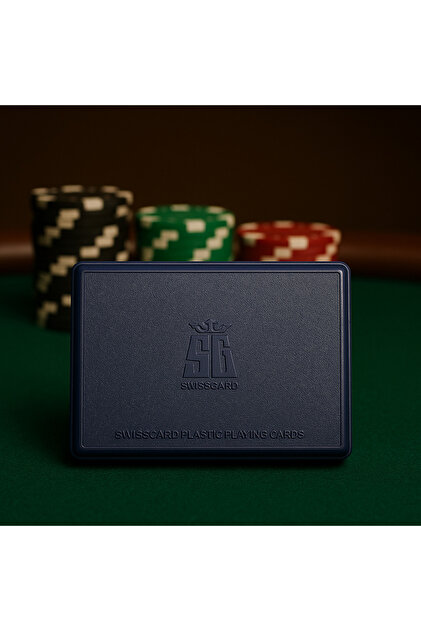MSMETICARET Swisscard Plastik Iskambil Poker Briç Oyun Kartları