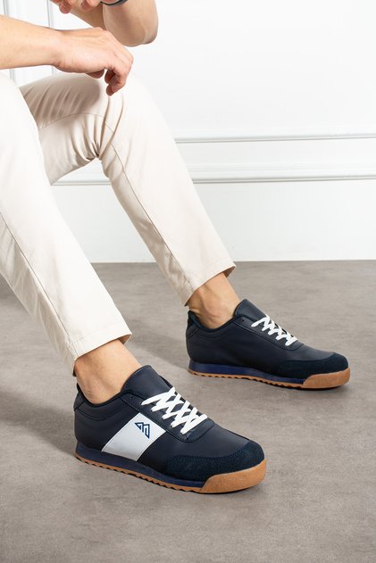 Casual Unisex Sneaker Lace-Up Striped Ergonomic Sports Shoes