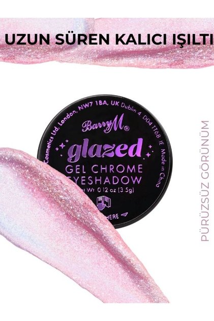 Glazed Gel Chrome Eyeshadow Glitter Göz Farı