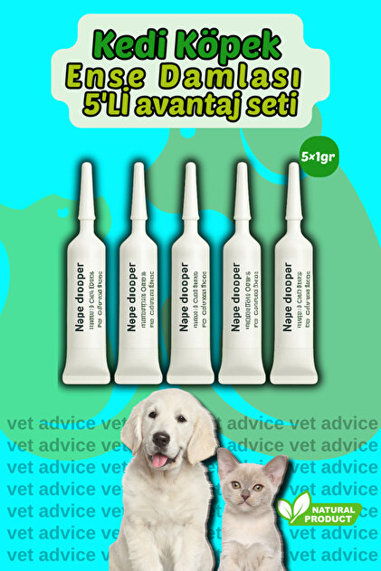 vet advice Kedi Köpek Iç Dış Deri Tüy Bakım Damlası Parazit
