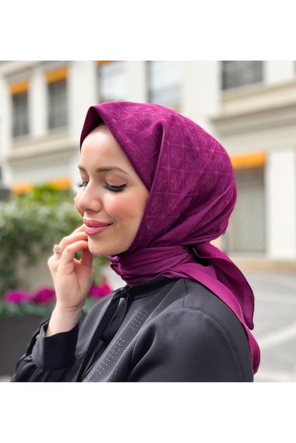 Elegans Monogram Scarf - Fuchsia 1090750 -992