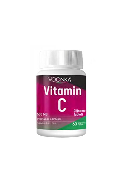 Voonka Vitamin C Çiğneme 60 Tablet - Yeni Ambalaj