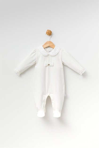 Kız Bebek Yakalı Fiyonklu Tulum-13733