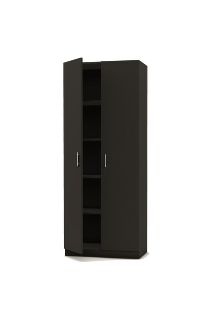 2 Door Full Height Cabinet, Modern Storage Solution With 4 Shelves