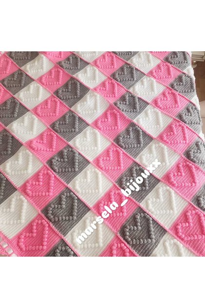 Marsela Knitted Lined Baby Blanket