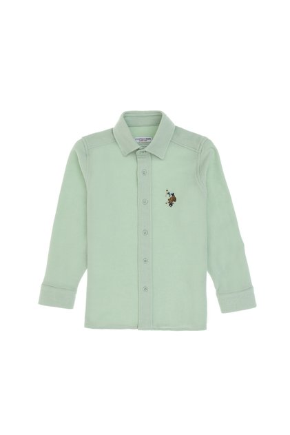 Boys' Aqua Green Knitted Shirt 50300752-VR048