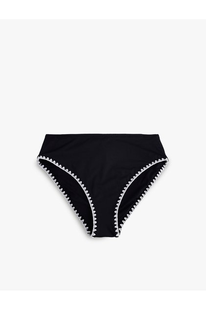 Yüksek Bel Kroşe Detaylı Bikini Altı