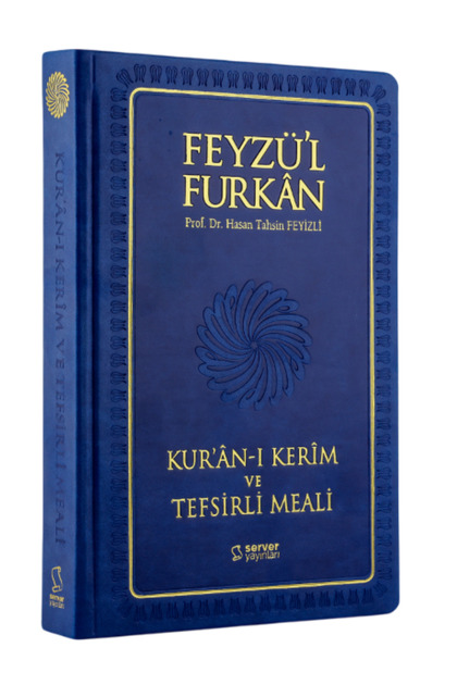 Feyzü'l Furkan Kuranı Kerim Ve Tefsirli Meali Lacivert (BÜYÜK BOY-KURAN-I KERİM VE MEAL-CİLTLİ)