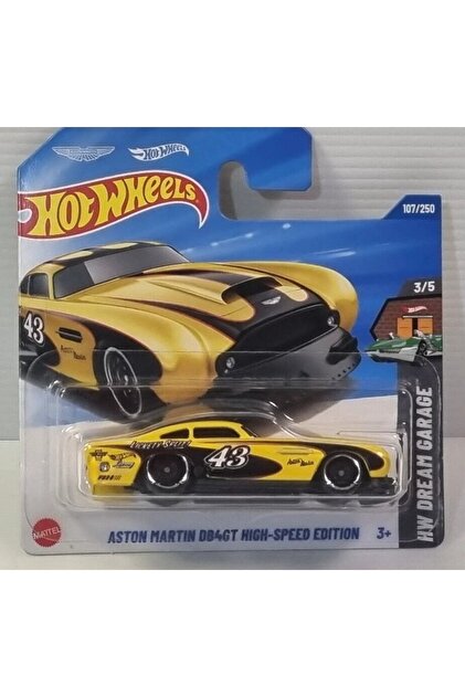 Aston Martin DB4 GT High-Speed Edition Sarı Yarış Arabası 1:64 Ölçekli Model 3/5