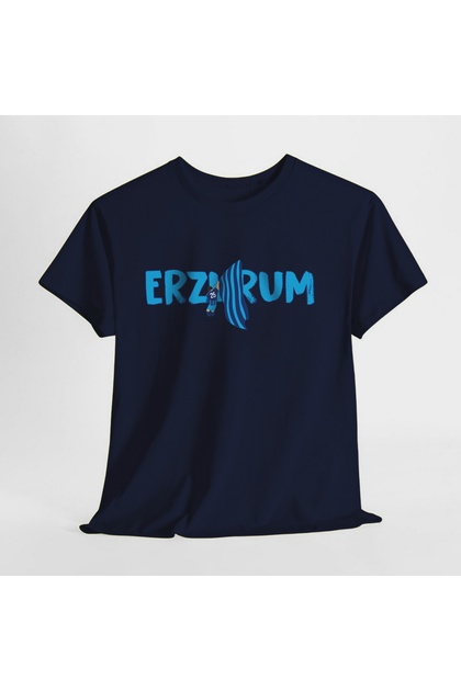Erzurum Flag Holding Man Tshirt 100% Cotton