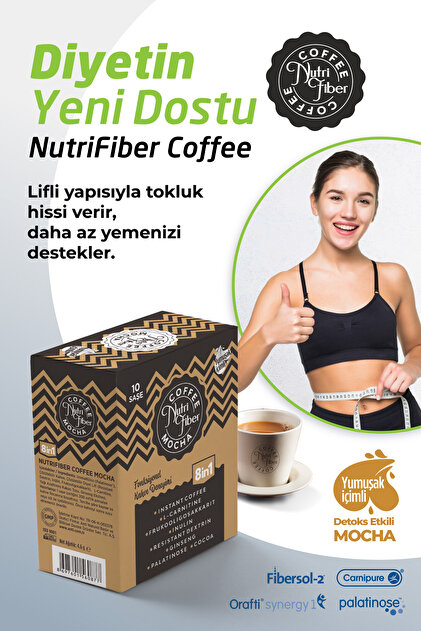 Nutrifiber Coffee Mocha Detox Kahvesi, Hindiba Kahvesi Inülin,l