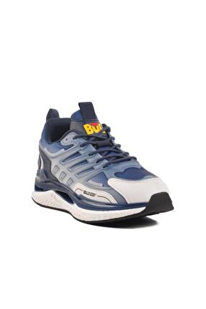 Bulldozer Gri Yumuşak Taban Fileli Hafif Erkek Spor Ayakkabı