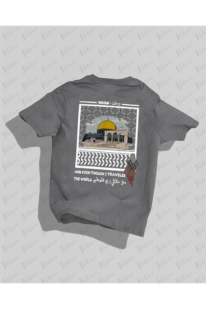 Palestine Design Back Printed High Quality Compact Unisex Oversize T-Shirt