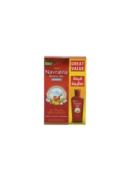 Navratna Herbal Oil 500 ml Cool -104319 --- زيت نافرتنا 500 مل منعش