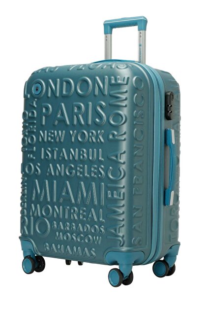 Lumberjack LUGANO -O ABS 5FX Mavi Unisex Orta Boy Valiz - Fiyatı