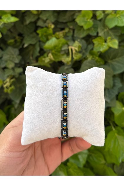 Hematite Bracelet - Lotus Bright Gray Mix Bracelet - Design Bracelet Special Cut Adjustable