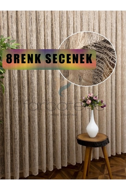 Mink,beige 2 Layers Pleated Tulle Curtain Broken Glass New Fashion Tulle Curtain