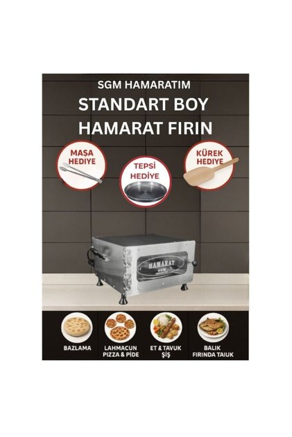 & Elis Concept Hamarat Fırın 2000w Bazlama Lahmacun Pide Pizza Et Tavuk Balık Tandır