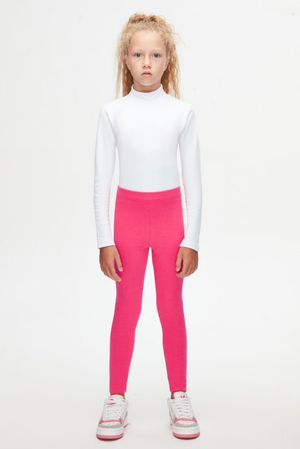 Fuchsia Basic Girls' Winter Tights