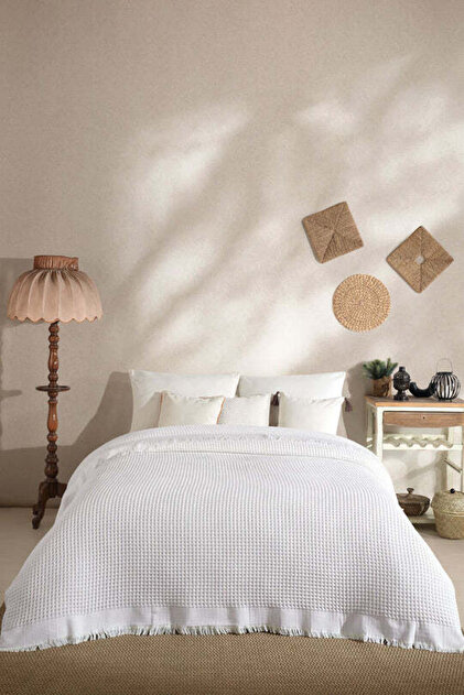 Ruffle Pike Single (160X220 cm) White