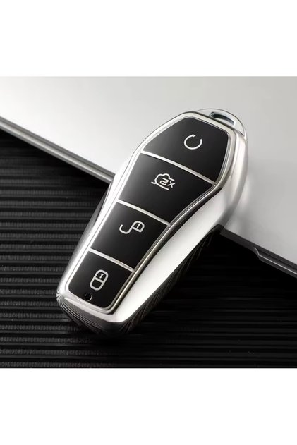 BYD Atto 3 Seal U DM-i Han ملحق حافظة مفاتيح باللون الأسود والفضي