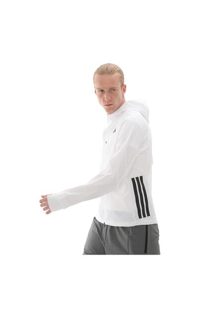 adidas Jf3471-e Adızero Jkt M Erkek Yağmurluk-rüzgarlık Beyaz
