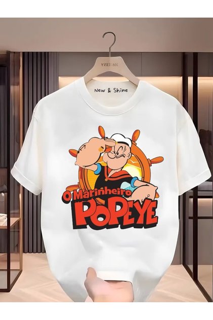 Popeye Popeye the Sailor Printed Oversize T-Shirt